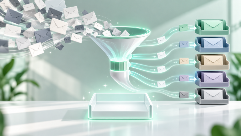 Automating email triage with smart filters rules and AI summaries